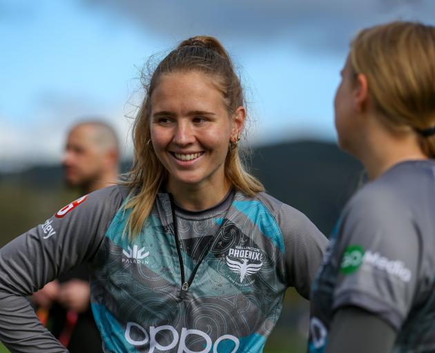 Dunedin footballer Lara Wall during a training session with the Wellington Phoenix. PHOTO: CAM...