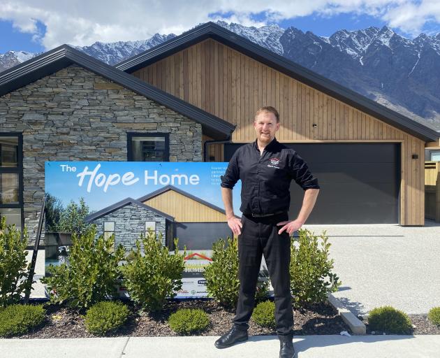 Hoping for good result: Jason McGirr with his ‘Hope Home’ that’s being auctioned off for a mental...