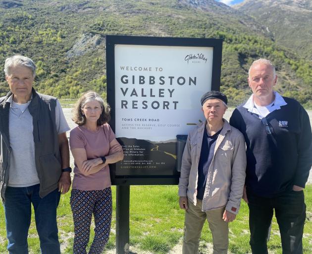 Gibbston Village opponents (from left) Samuel Belk, Rose Cross, Robert Yang and Brian Boyle....