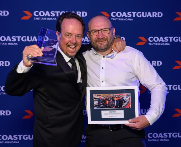 Johnny Quinn (President) and Steve Jarvis (Skipper) at the Coastguard Awards 