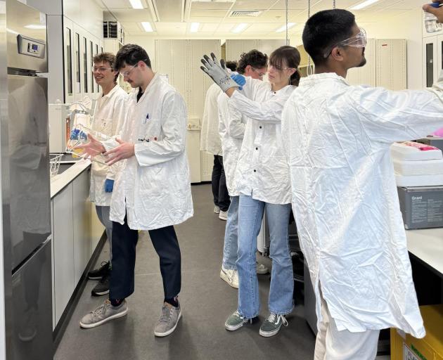 The UCiGEM team in the lab. Photo: Supplied / Givealittle