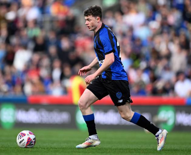 Jesse Randall of Auckland FC attacks during the round one A-League Men match between Auckland FC...