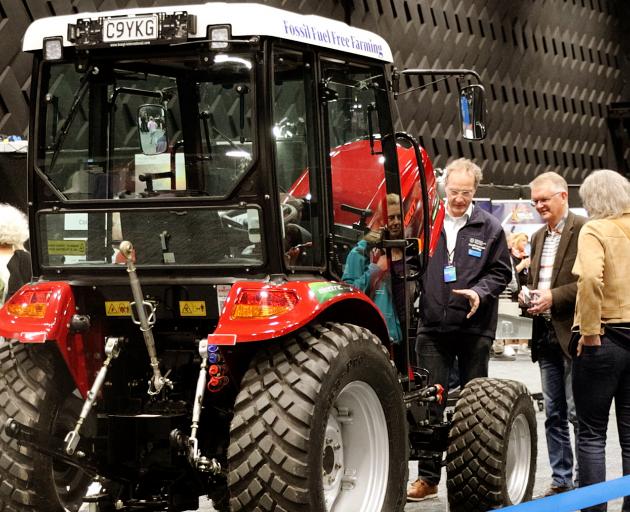 Lincoln University's electric tractor was a popular exhibit. Photo: Geoff Sloan