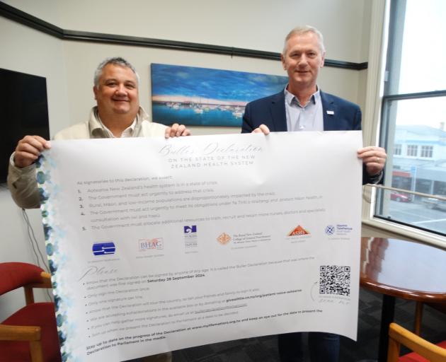 Patient advocate Malcolm Mulholland brought the Buller Declaration, which outlines key concerns...
