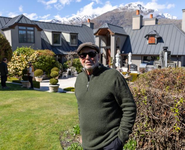  Queenstown’s Chantecler owner Mike Henry pictured in his remarkable garden during the last...