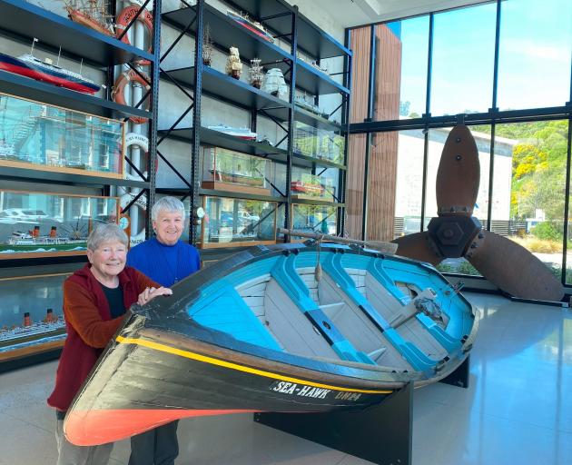 Port Chalmers Historical Society president Kaye Henderson (left) and committee member Shirley...