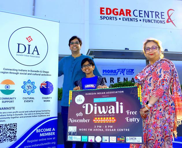 Looking forward to welcoming all to a Diwali festival are (from left) Dunedin Indian Association...