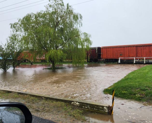 The area was flooded last month before an excavator cleared some gravel. PHOTO: STEVE GOODLASS