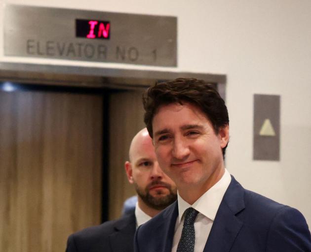 Canada's Prime Minister Justin Trudeau at a hotel in West Palm Beach on Friday. Photo: Reuters 