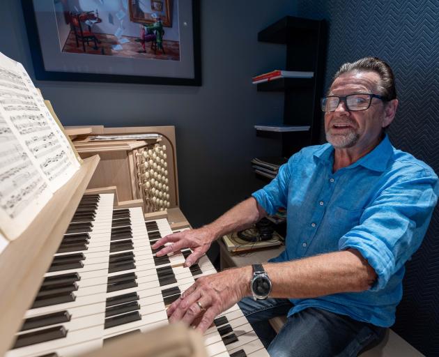 Lindsay Williams with his cathedral organ. PHOTO: SUPPLIED