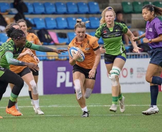 Olive Watherston makes a strong run during April’s Hong Kong 10s. PHOTO: ARCHIVE