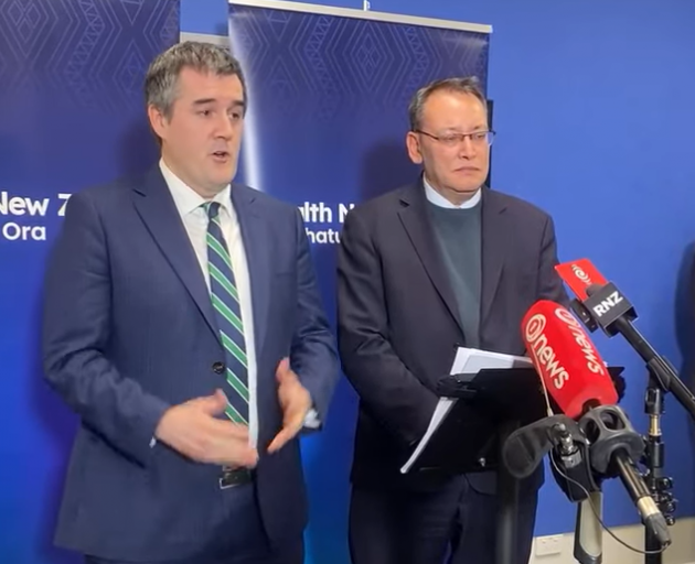 Ministers Chris Bishop (left) and Dr Shane Reti. Photo: Screengrab
