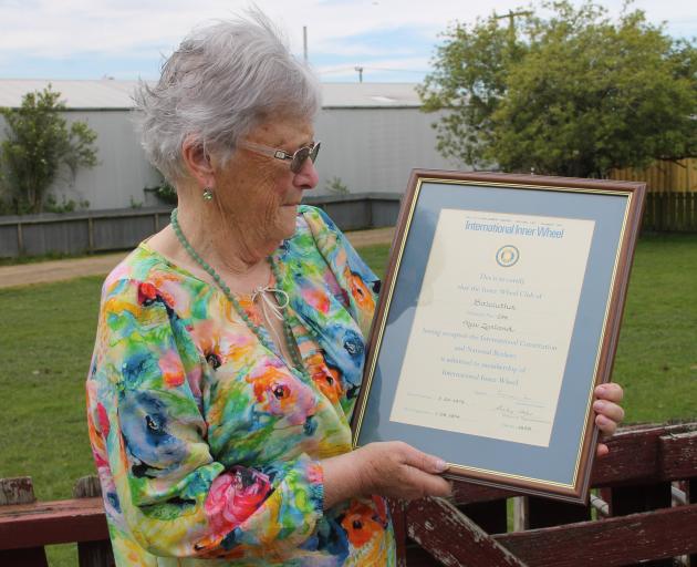 One of Inner Wheel New Zealand Lower South Island Balclutha District NZ298’s first members, Pam...