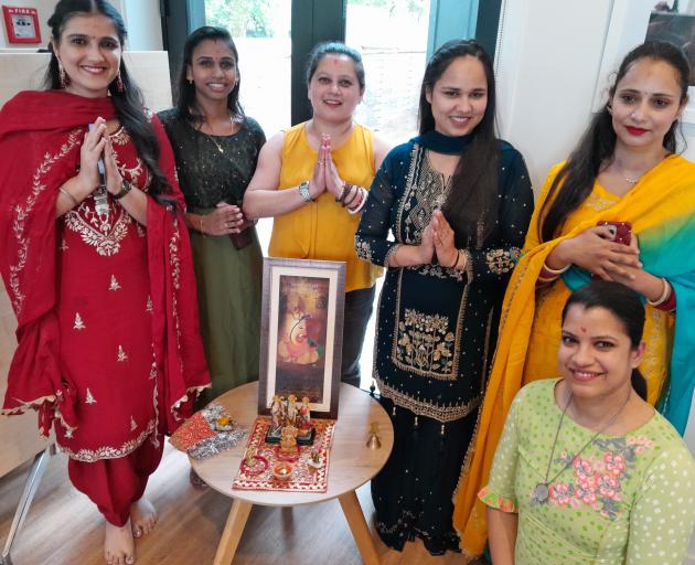 Members of Wānaka’s Indian community (from left) Arash, Jasmin, Meetu, Aman, Kuljeet and Rinku...