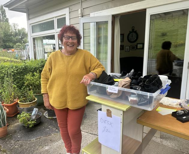 Teviot Valley Garage Sale Trail organiser Shirley Marsden outside her Millers Flat home as she...