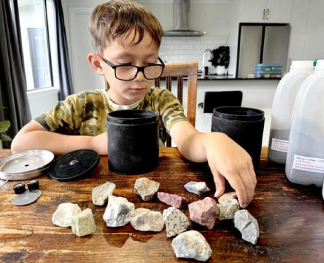 Sam Cook is turning his love of rocks into a small business. Photo: Supplied
