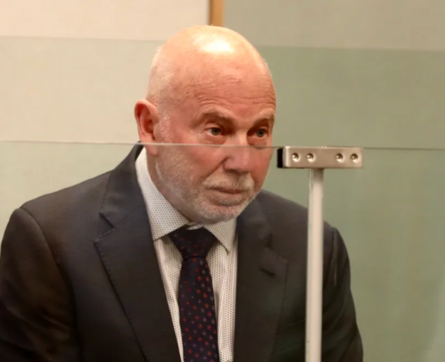 Philip Polkinghorne in court for his sentencing on meth charges. Photo: RNZ