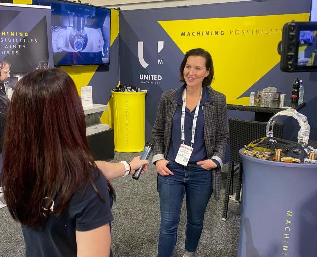 Sarah Ramsay at the EMEX trade show in Auckland earlier this year. PHOTO: SUPPLIED