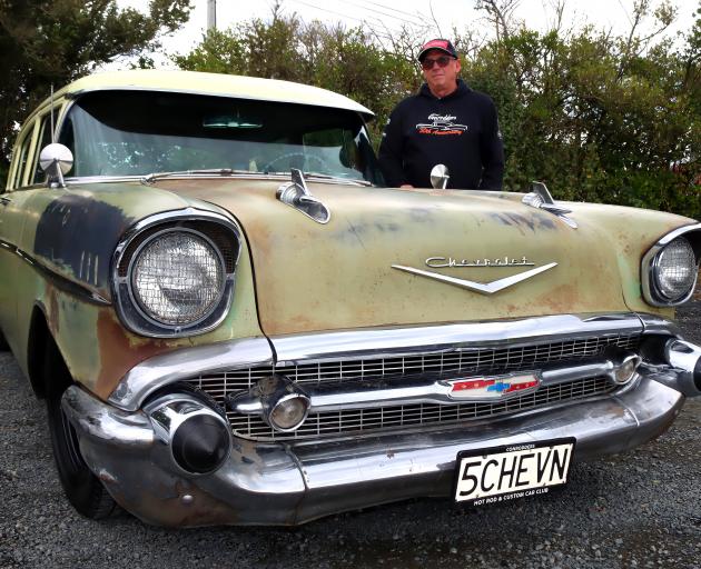 Peter Addis enjoys the authentic faded patina of his 1957 Chevrolet Belair.