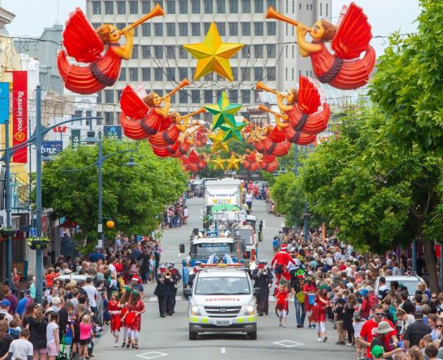 The Timaru Santa Parade will take to Stafford St on Sunday. PHOTO: COURIER FILES