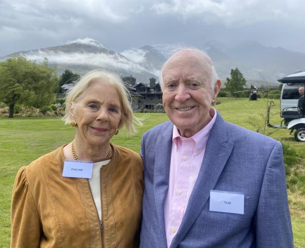 Pauline and Tom Tusher at this week’s function to celebrate Blanket Bay’s 25th birthday. PHOTO:...