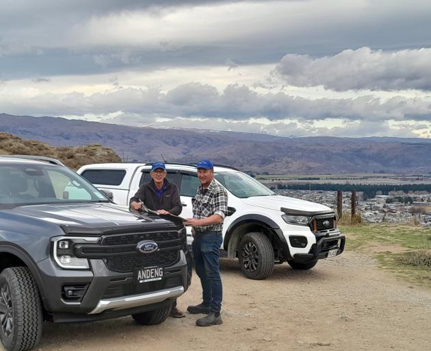 Alexandra Lions 4WD event convener Barry McCall, left, and club president Murray Anderson...