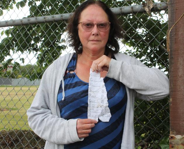 Rosedale resident Sandra Libeau said she was frustrated with rubbish from a nearby school being...