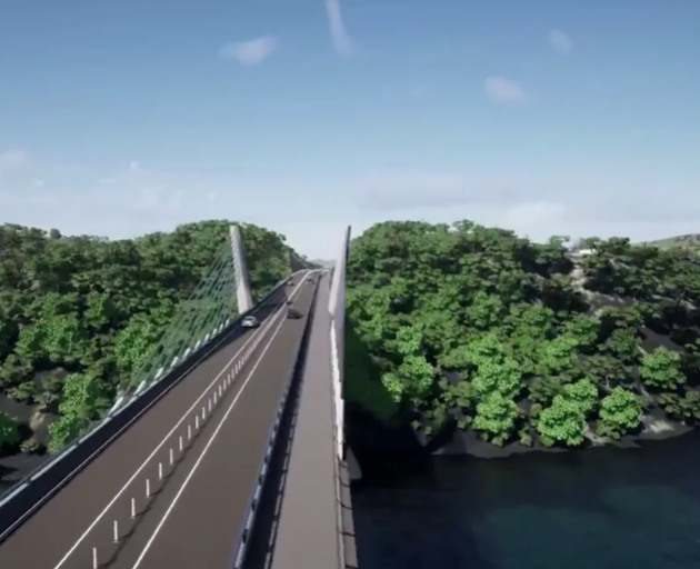 An animation of Waka Kotahi's planned O Mahurangi Penlink road connecting Whangaparaoa Peninsula....
