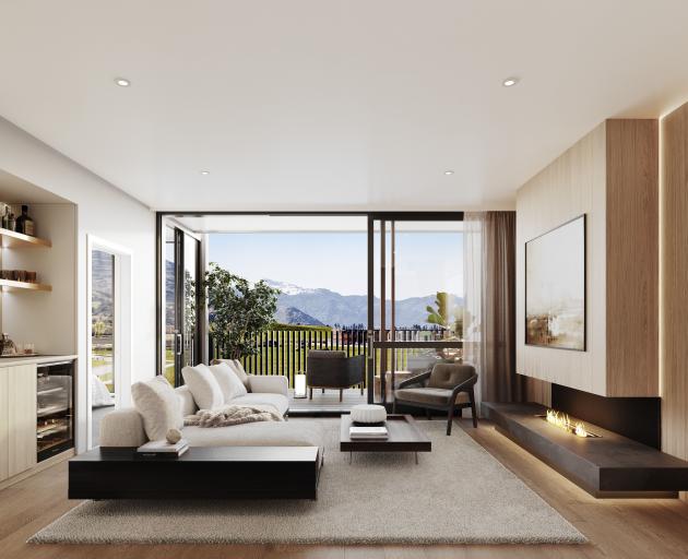 An artist’s impression of Second Home’s Village Works Quarter apartment at Jack’s Point,...