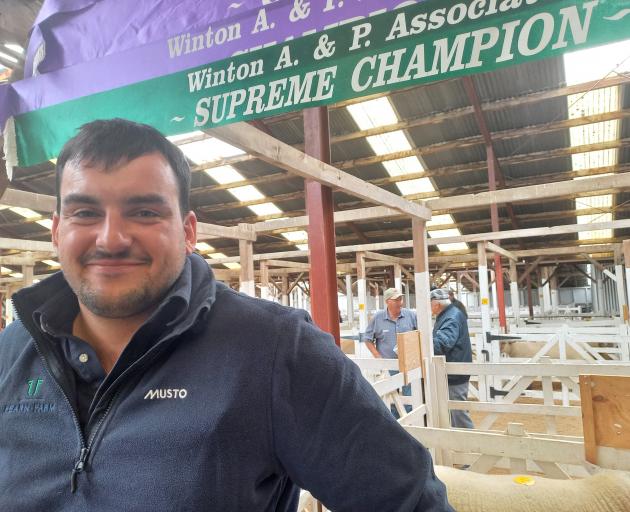 Scottish sheep breeder James Scott attended the Gore ram fair last week. 
