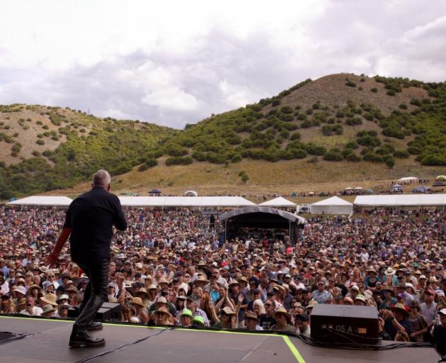 Cold Chisel’s Jimmy Barnes performs during last Saturday’s final Gibbston Summer Concert Tour....