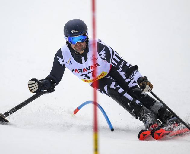 Adam Hall finished second at the FIS Para Alpine Slalom World Cup in Germany. PHOTO: TOM WELLER...