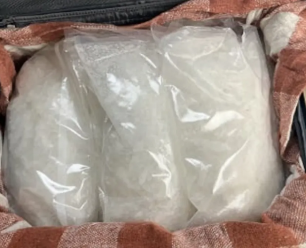 Customs seized 20kg of methamphetamine from a flight at Auckland Airport. Photo: Supplied / NZ...