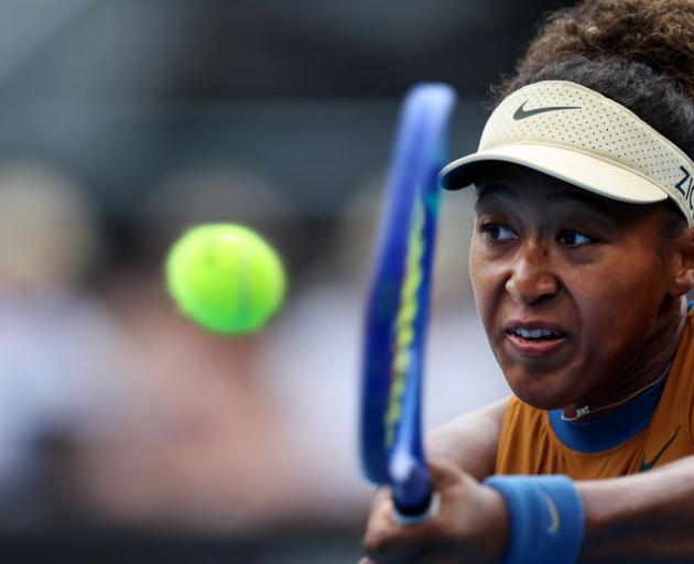 Naomi Osaka got off to a slow start against Hailey Baptiste but won the last two sets. Photo:...