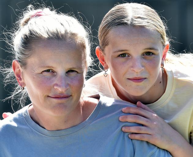 Dunedin mother Rose Hackett and her daughter Lily. PHOTO: PETER MCINTOSH