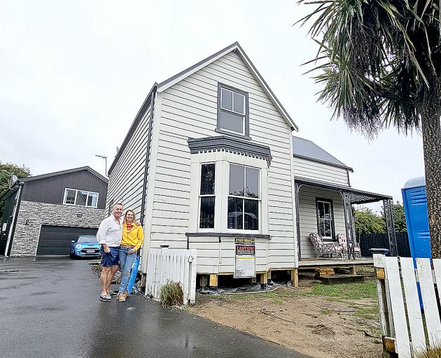 John and Wendy Hillary are giving Prebbleton’s oldest home a modern upgrade. PHOTO: DANIEL ALVEY