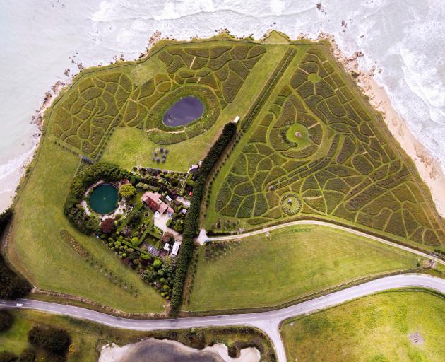 The elaborate latticework in the fields surrounding James Stewart’s property in Herbert makes for...