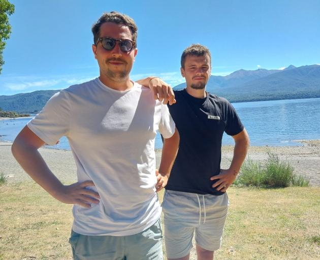 French tourists Louis Priollaud (left) and Julian Girardeau think the proposals for Milford Sound...