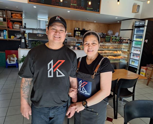 Noel (left) and Christina Morales look forward to serving their customers at their family run...