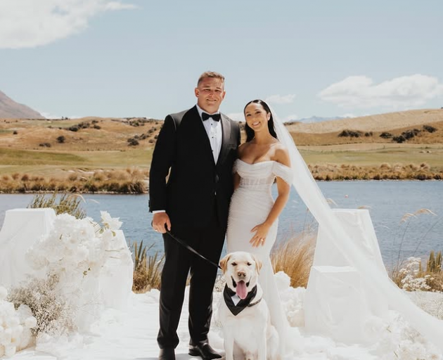 Ethan de Groot and Claudia Hutton married in Queenstown over the weekend. Photo: Instagram 
