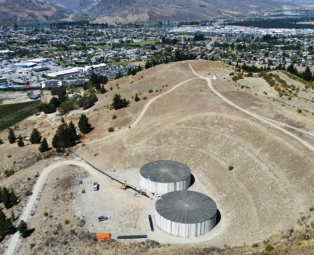 The current McNab Road reservoir site above Alexandra. PHOTO: CODC