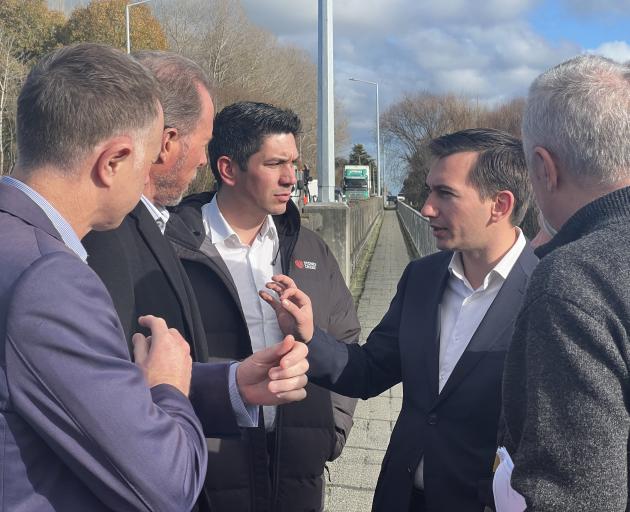 Newly appointed Minister for the South Island James Meager (left) and Minister of Transport...