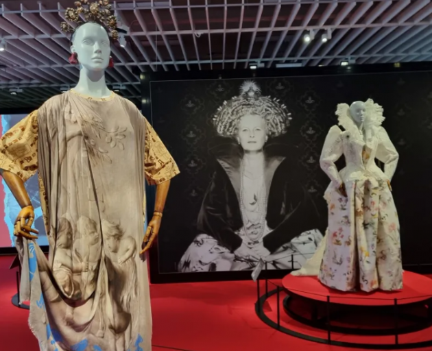 Fifteen complete ensembles are on display alongside more than 550 pieces of jewellery. Photo: RNZ