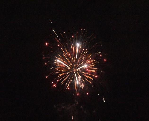 New Year’s fireworks in Wānaka.