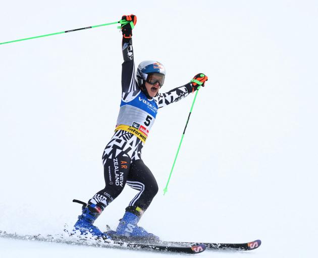 Queenstown skier Alice Robinson is thrilled with her silver medal-winning second run in the women...