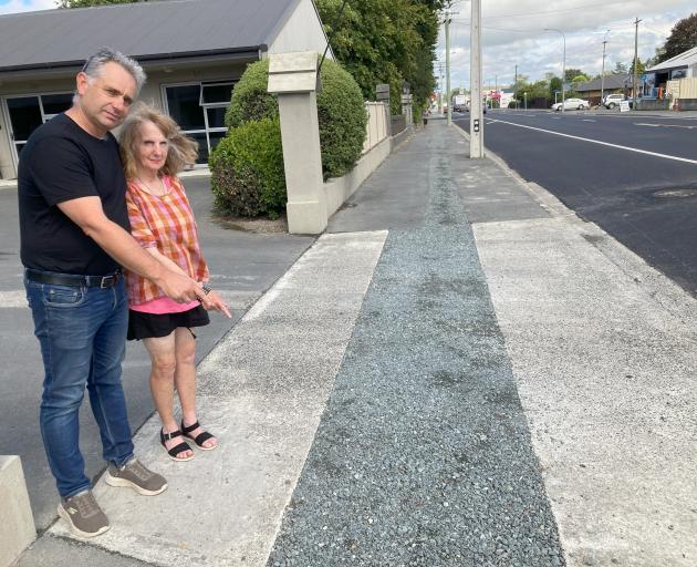 St John’s Court Motel directors Eion and Bev Philip point to the incomplete reinstatement of the...