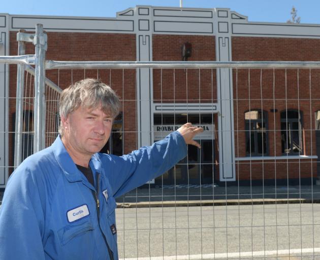 Roxburgh Entertainment Centre and improvements committee chairman Curtis Crawford struggles to...