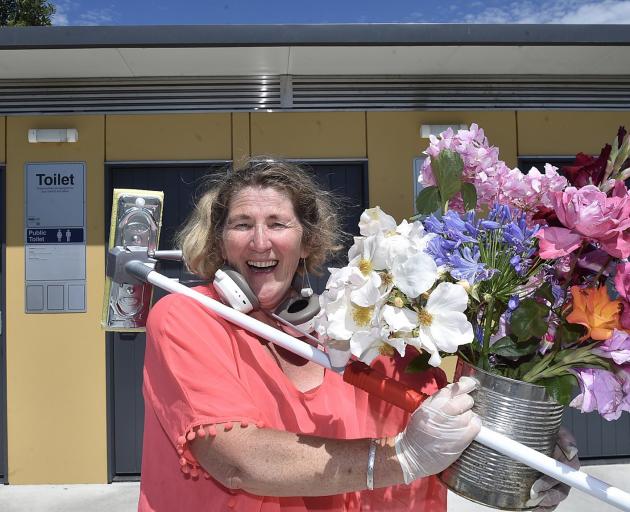 Duntroon woman Kat McLennan Moffat is thrilled her flowers are brightening the day of visitors to...