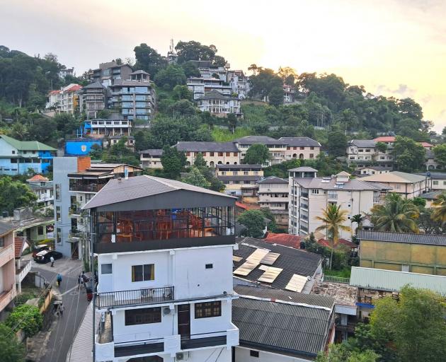 Hilltop housing and venues in Kandy. PHOTO: MIKE YARDLEY