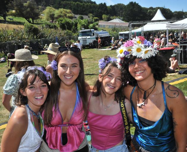 Attending Lobofest are (from left) Poppy Wilson, Nakora Hawke, Sian Freemand and Sam Wilson, all...